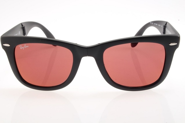 red tinted ray bans