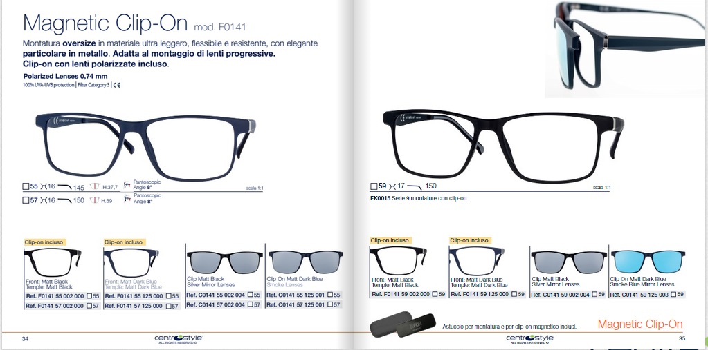 CENTROSTYLE - F0141 Clip-on (doppio) | FotoOtticaPuntoDiVista.com