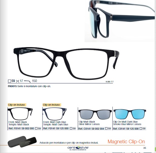 CENTROSTYLE - F0141 Clip-on (doppio) | FotoOtticaPuntoDiVista.com