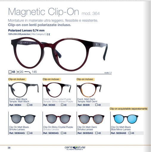 CENTROSTYLE - 56 364 Clip-on | FotoOtticaPuntoDiVista.com